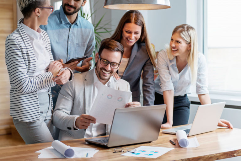 employees collaborating