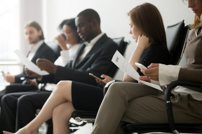 Applicants waiting for interview