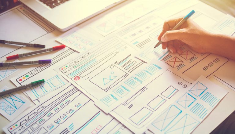 Web design for user interface concept