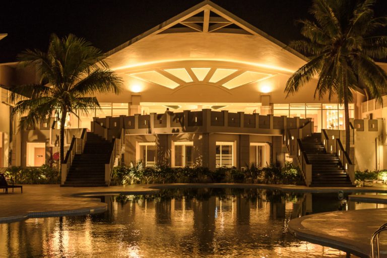 a picture of a beautiful private resort